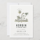 Prähistorische Dinosaurier Thema Geburtstagsparty Einladung (Vorderseite)