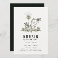 Prähistorische Dinosaurier Thema Geburtstagsparty