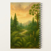 Prähistorische Dinosaurier und Jungle Spiral Noteb Notizblock (Rückseite)