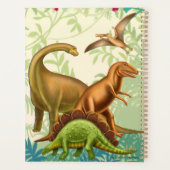 Prähistorische Dinosaurier Wochen Monatlicher Plan Planer (Rückseite)