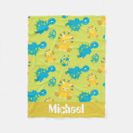 Prähistorische Dinosauriermuster Babydecke Fleecedecke