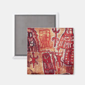 Prähistorische Felsmalerei Magnet (Vorderseite/Rückseite)