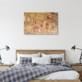 prähistorische Felsmalereien, Akakus, Sahara Leinwanddruck (Insitu (Schlafzimmer))