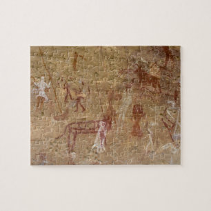 Prähistorische Felsmalereien, Akakus, Sahara Puzzle