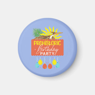 Prähistorische Geburtstagsfeier Pterodactyl Dino Magnet