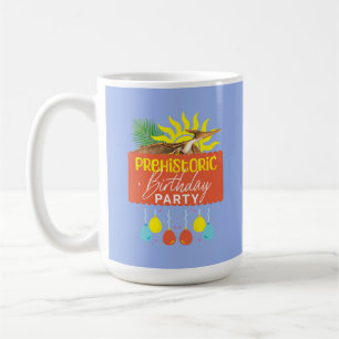Prähistorische Geburtstagsfeier Pterodaktylus Dino Kaffeetasse