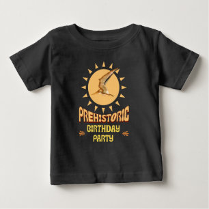 Prähistorische Geburtstagspartei Pterodactyl Dino Baby T-shirt