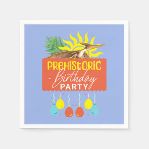 Prähistorische Geburtstagspartei Pterodactyl Dino Serviette