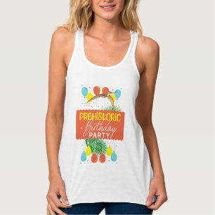 Prähistorische Geburtstagspartei Pterodactyl Dino Tank Top