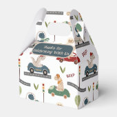 Prähistorische Gruppen von farbenfrohen Dinosaurie Geschenkschachtel (Rückseite)