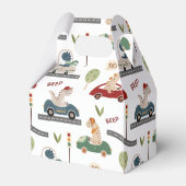 Prähistorische Gruppen von farbenfrohen Dinosaurie Geschenkschachtel (Rückseite)