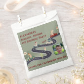 Prähistorische Gruppen von farbenfrohen Dinosaurie Geschenktütchen (Ausgeschnitten)