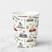 Prähistorische Gruppen von farbenfrohen Dinosaurie Pappbecher (Links)