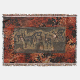 Prähistorische Höhlenmalereien Hirschherde Wildlif Decke