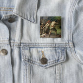 Prähistorische Mann-Jagd-Bären, 1832 Button (Beispiel)