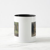 Prähistorische Mann-Jagd-Bären, 1832 Tasse (Zentrum)