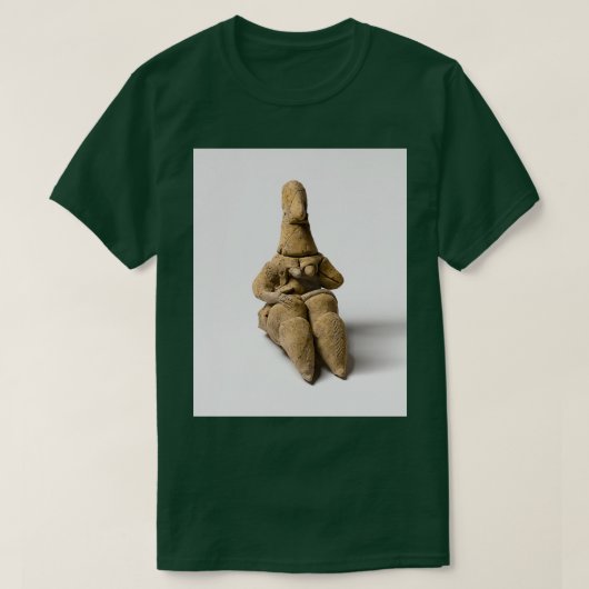 Prähistorische neolithische Göttin Figurine Big Ar T-Shirt (Design vorne)