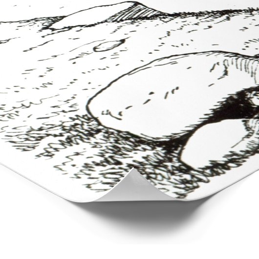 Prähistorische Päpste, 1894 Poster (Ecke)