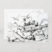 Prähistorische Päpste, 1894 Postkarte (Vorne/Hinten)