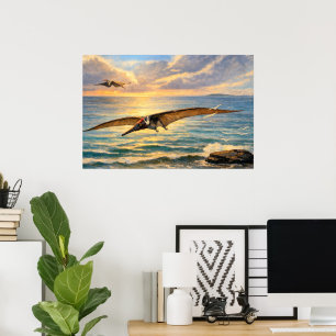 Prähistorische Pterodactylus-Dinosaurier Poster