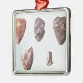 Prähistorische Steinwerkzeuge, von Grotte De Silbernes Ornament (Links)