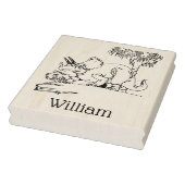 Prähistorische Triceratops Dinosauriername Gummistempel (Stempel)