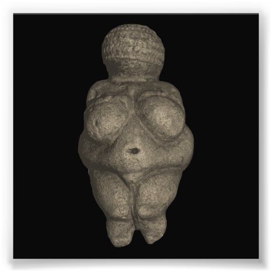 Prähistorische Venus Figurine Fotodruck (Vorne)
