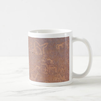 Prähistorische Zeichnungen in der Wüste Kaffeetasse