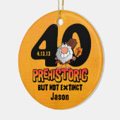 Prähistorischer 40. Geburtstag Keramik Ornament (Links)