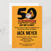 Prähistorischer 50. Geburtstag Einladung (Vorne/Hinten)