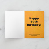 Prähistorischer 50. Geburtstag Karte (Innenseite)