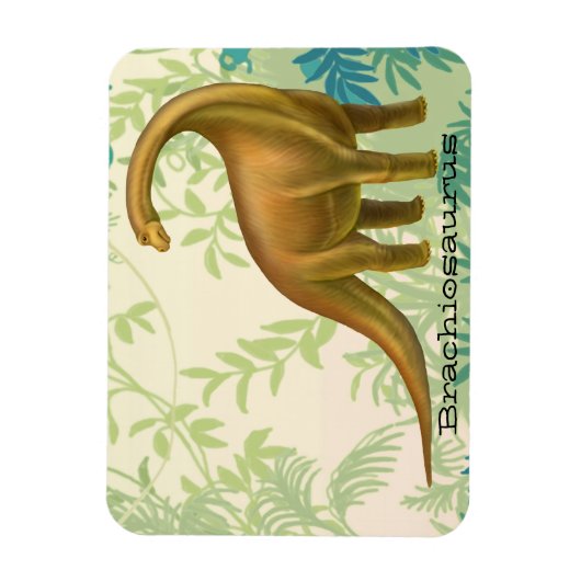 Prähistorischer Brachiosaurus Dinosaurier Magnet (Vertikal)