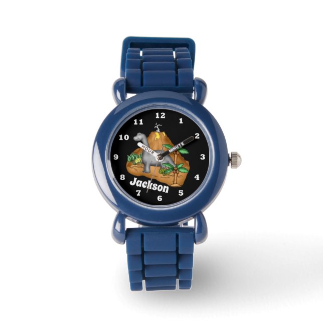 Prähistorischer Dinosaurier: Namensüberwachung Armbanduhr (Vorderseite)