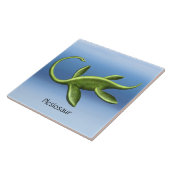 Prähistorischer Elasmosaurus Plesiosaurus Keramik  Fliese (Seite)
