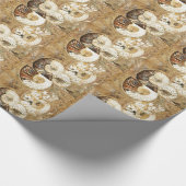 Prähistorischer Hintergrund mit versteinerten Geschenkpapier (Ecke)