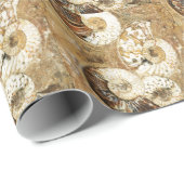 Prähistorischer Hintergrund mit versteinerten Geschenkpapier (Rolleneckpunkt)