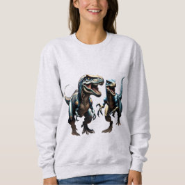 🦖 prähistorischer Konflikt - Schlacht um die Dino Sweatshirt