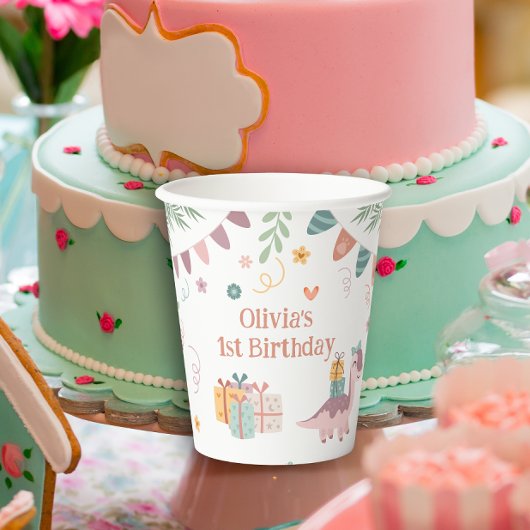 Prähistorischer Spaß Dino Party Cups Pappbecher