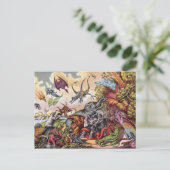 Prähistorischer Spielplatz Postkarte (Stehend Vorderseite)