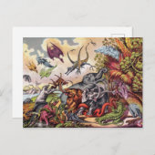 Prähistorischer Spielplatz Postkarte (Vorne/Hinten)