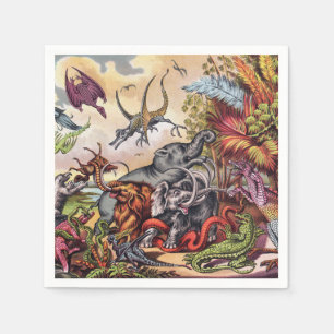 Prähistorischer Spielplatz Serviette