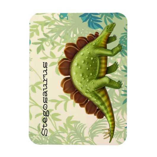 Prähistorischer Stegosaurus Dinosaurier Magnet (Vertikal)