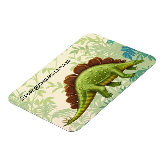 Prähistorischer Stegosaurus Dinosaurier Magnet (Linke Seite)