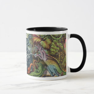 Prähistorischer Tier-Antiken-Druck Tasse