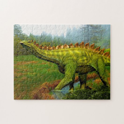 Prähistorischer Wald | Dinosaurier Puzzle (Horizontal)