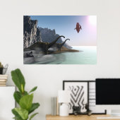 PRÄHISTORISCHER WELTDRUCK POSTER (Heimbüro)