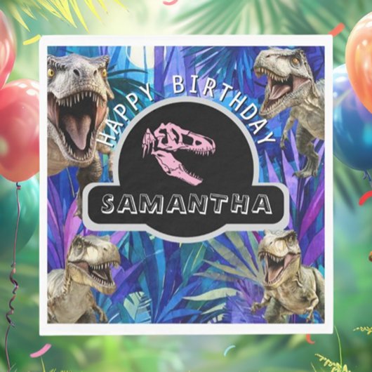 prähistorisches Abenteuer Serviette