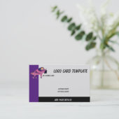 Prähistorisches Bull-Bison-Logo Visitenkarte (Stehend Vorderseite)