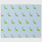Prähistorisches Dinosaurier-Muster Geschenkpapier (Flach)