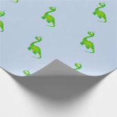 Prähistorisches Dinosaurier-Muster Geschenkpapier (Ecke)